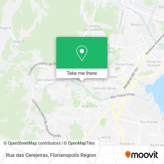 Rua das Cerejeiras map