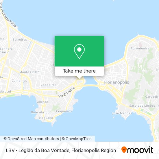 Mapa LBV - Legião da Boa Vontade