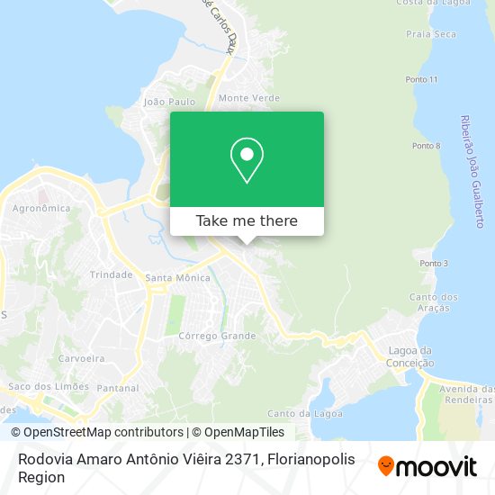 Mapa Rodovia Amaro Antônio Viêira 2371