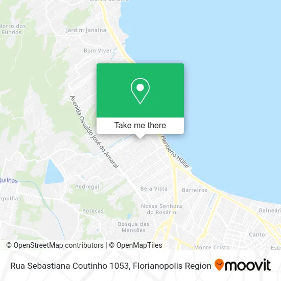 Rua Sebastiana Coutinho 1053 map