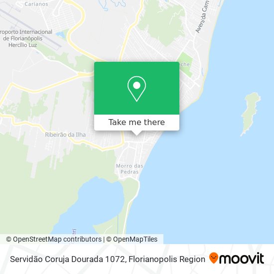 Servidão Coruja Dourada 1072 map