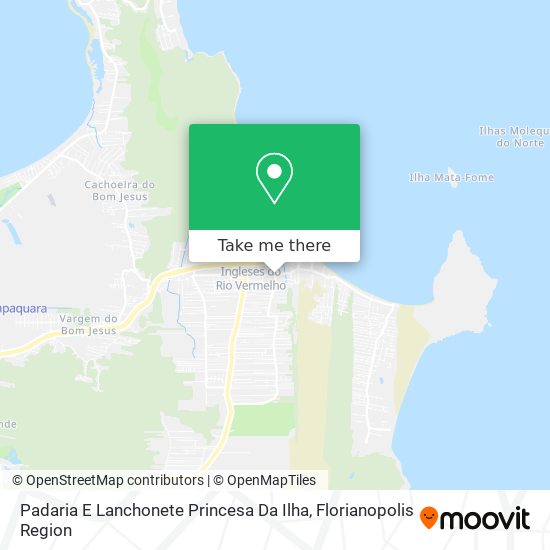 Padaria E Lanchonete Princesa Da Ilha map