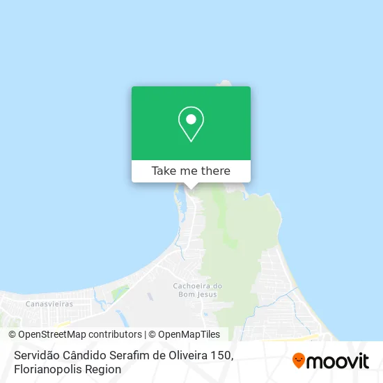 Servidão Cândido Serafim de Oliveira 150 map