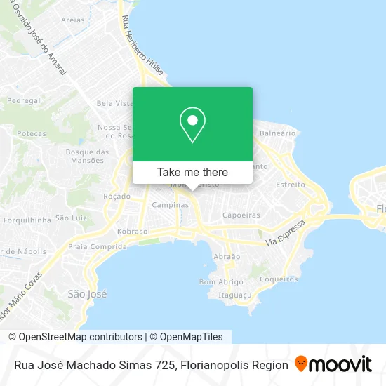 Rua José Machado Simas 725 map