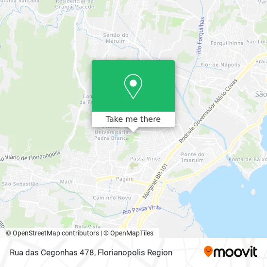 Rua das Cegonhas 478 map