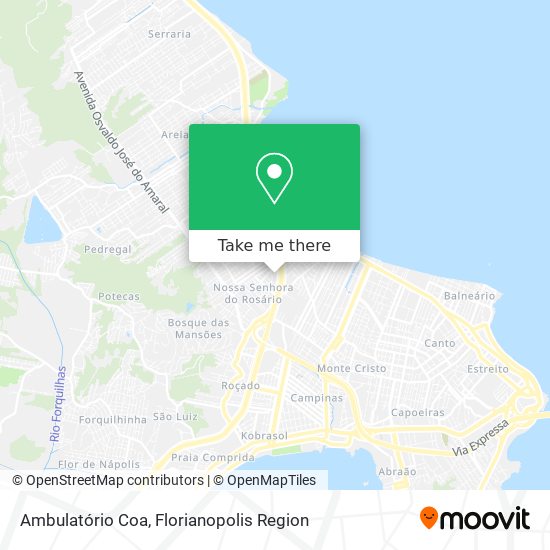 Ambulatório Coa map
