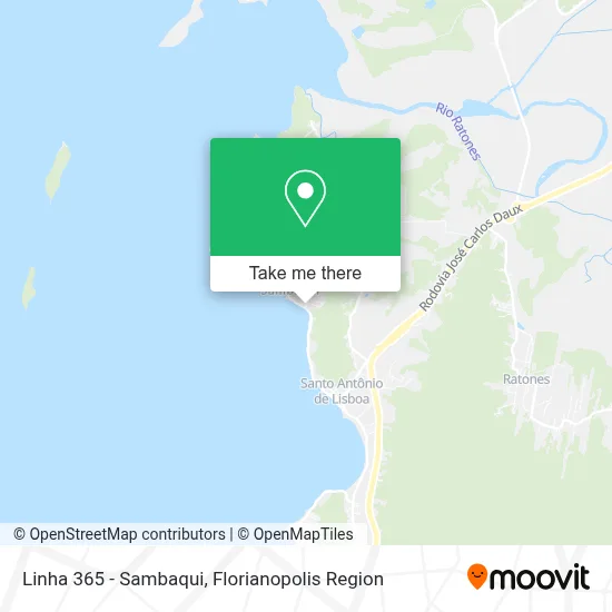 Linha 365 - Sambaqui map