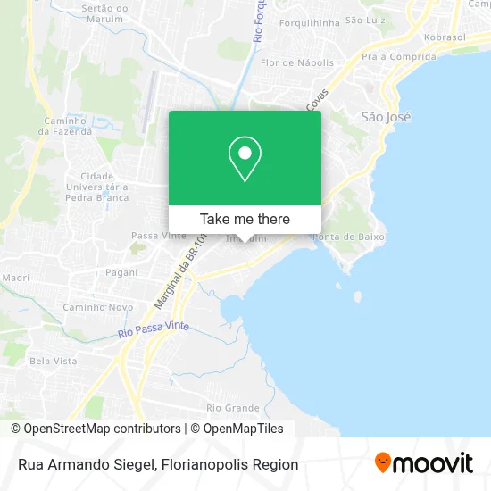 Rua Armando Siegel map