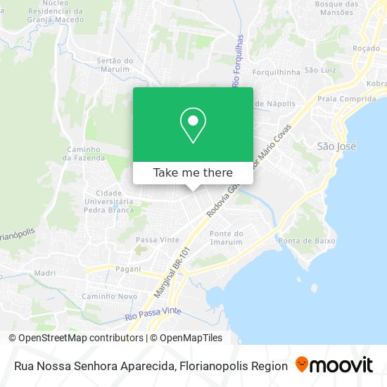 Mapa Rua Nossa Senhora Aparecida