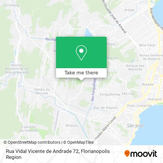 Rua Vidal Vicente de Andrade 72 map