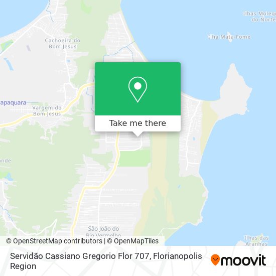 Servidão Cassiano Gregorio Flor 707 map