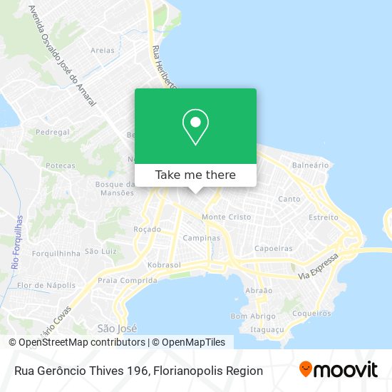 Rua Gerôncio Thives 196 map