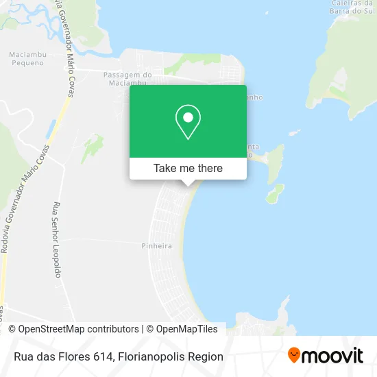 Rua das Flores 614 map