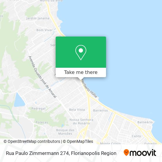 Rua Paulo Zimmermann 274 map