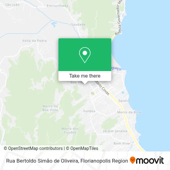 Rua Bertoldo Simão de Oliveira map