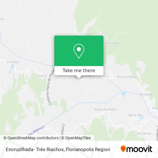 Encruzilhada- Três Riachos map