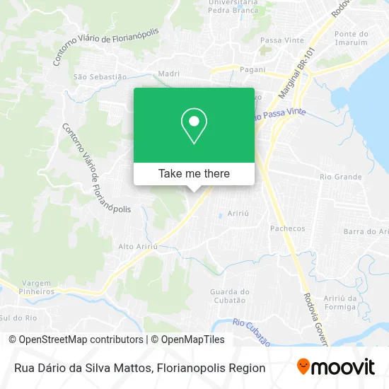 Rua Dário da Silva Mattos map