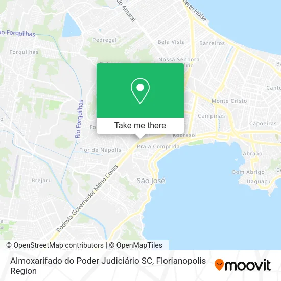 Almoxarifado do Poder Judiciário SC map
