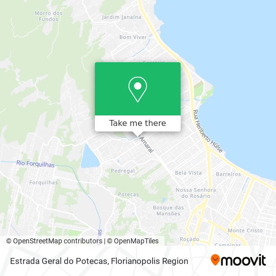 Estrada Geral do Potecas map