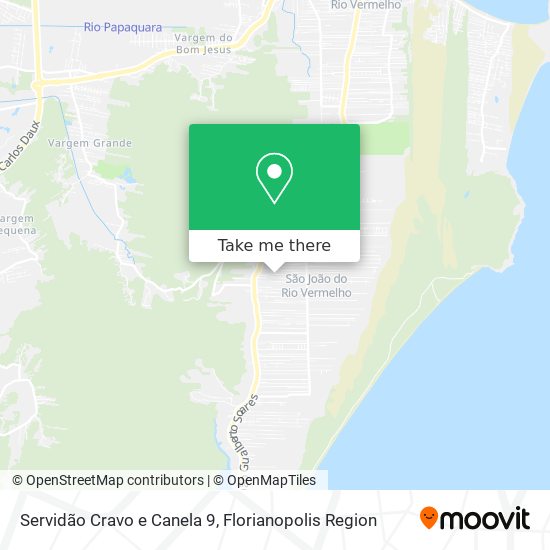 Servidão Cravo e Canela 9 map