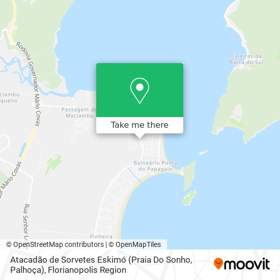 Atacadão de Sorvetes Eskimó (Praia Do Sonho, Palhoça) map