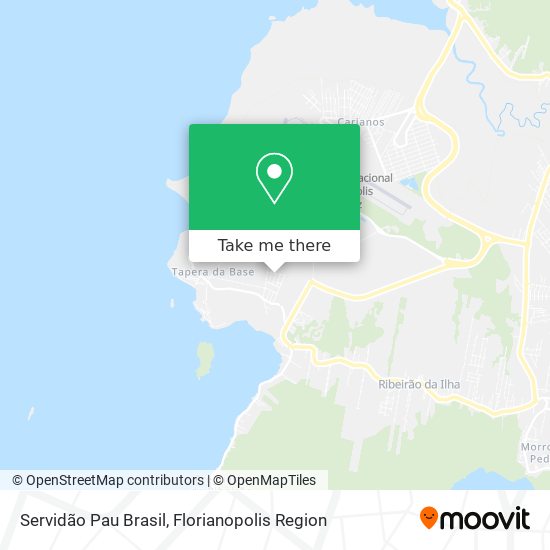 Servidão Pau Brasil map