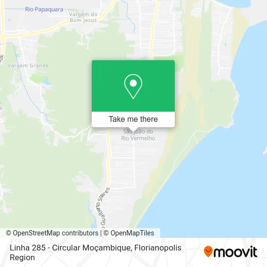 Linha 285 - Circular Moçambique map