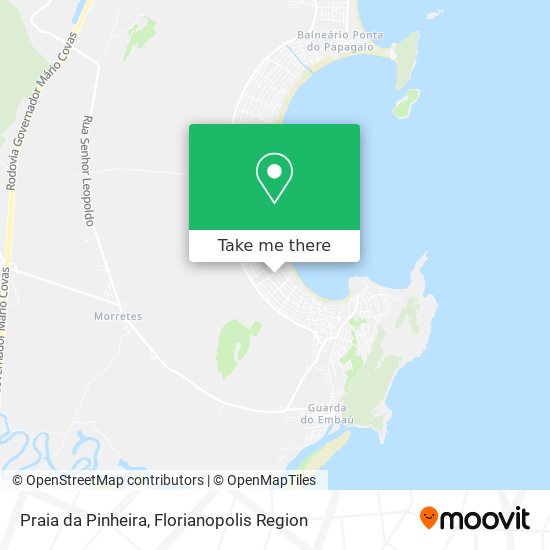 Praia da Pinheira map