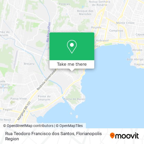 Rua Teodoro Francisco dos Santos map