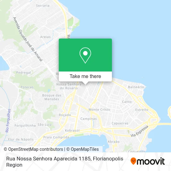 Rua Nossa Senhora Aparecida 1185 map