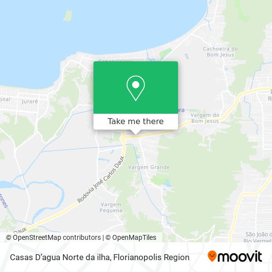 Casas  D’agua Norte da ilha map