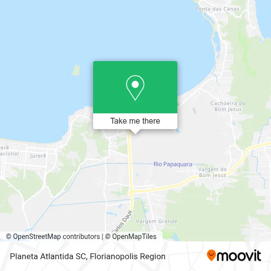 Planeta Atlantida SC map