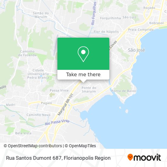 Rua Santos Dumont 687 map