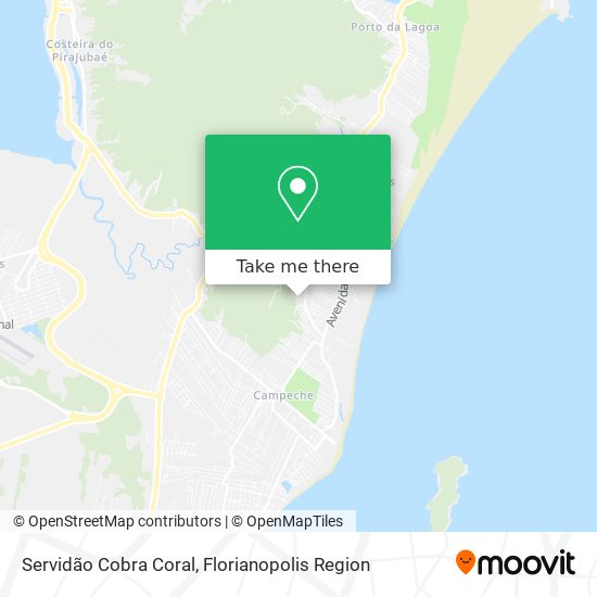 Servidão Cobra Coral map