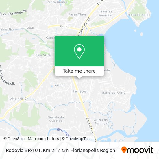 Rodovia BR-101, Km 217 s/n map