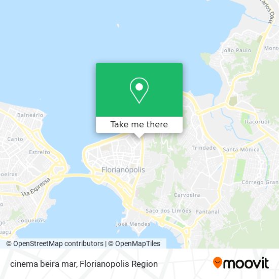 Mapa cinema beira mar