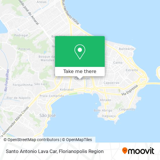Santo Antonio Lava Car map