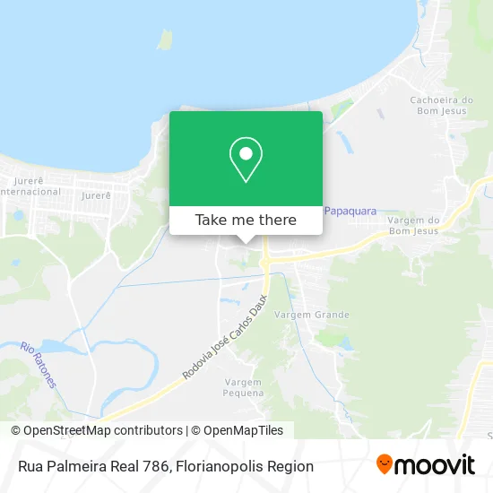 Rua Palmeira Real 786 map