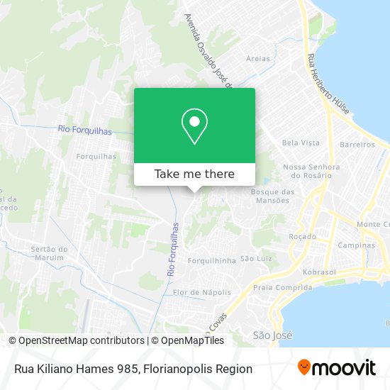Rua Kiliano Hames 985 map