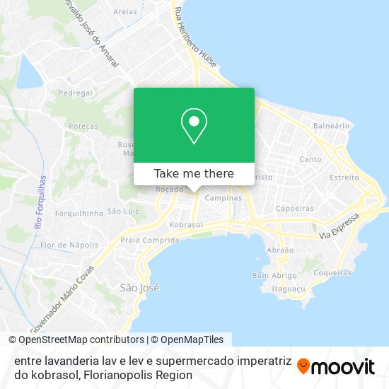 entre lavanderia lav e lev e supermercado imperatriz do kobrasol map