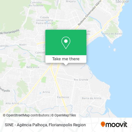 SINE - Agência Palhoça map