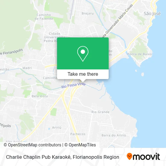 Charlie Chaplin Pub Karaokê map