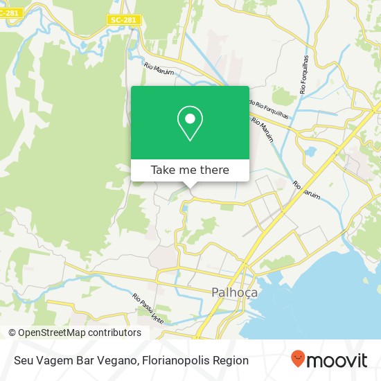 Seu Vagem Bar Vegano, Pedra Branca Palhoça-SC 88134-720 map