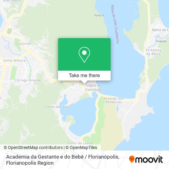 Mapa Academia da Gestante e do Bebê / Florianópolis