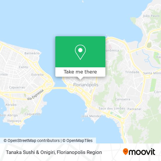 Tanaka Sushi & Onigiri map
