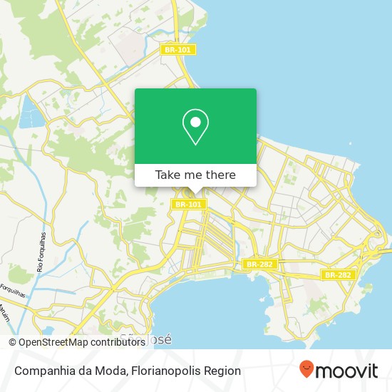 Mapa Companhia da Moda, Campinas São José-SC 88117-200