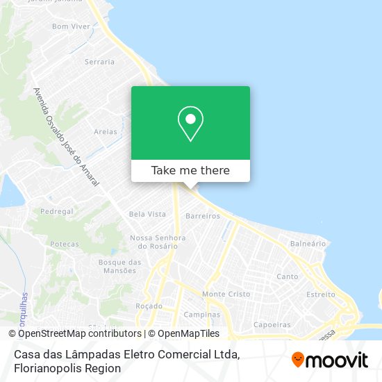 Mapa Casa das Lâmpadas Eletro Comercial Ltda