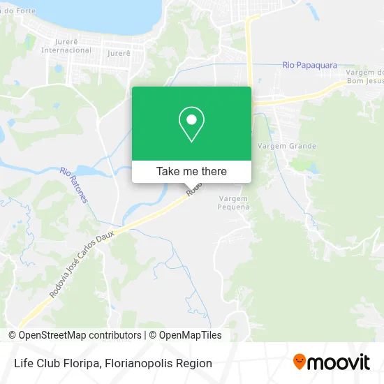 Life Club Floripa map