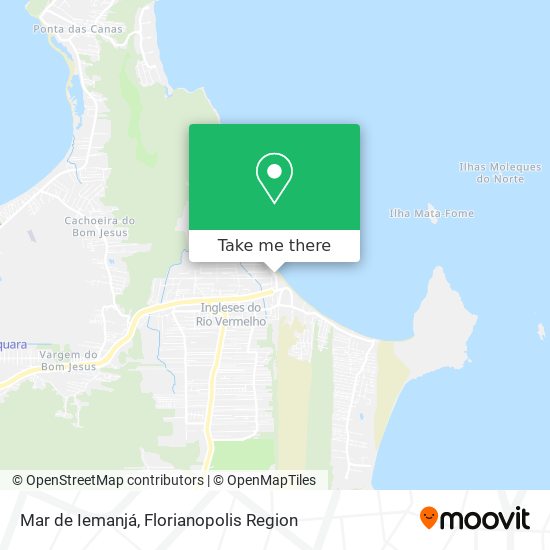 Mar de Iemanjá map