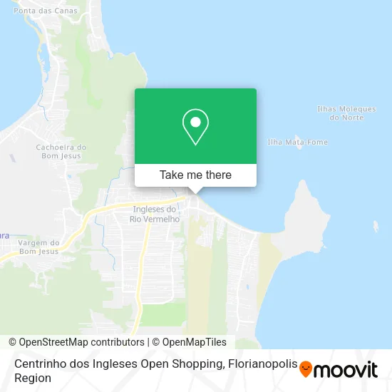 Centrinho dos Ingleses Open Shopping map